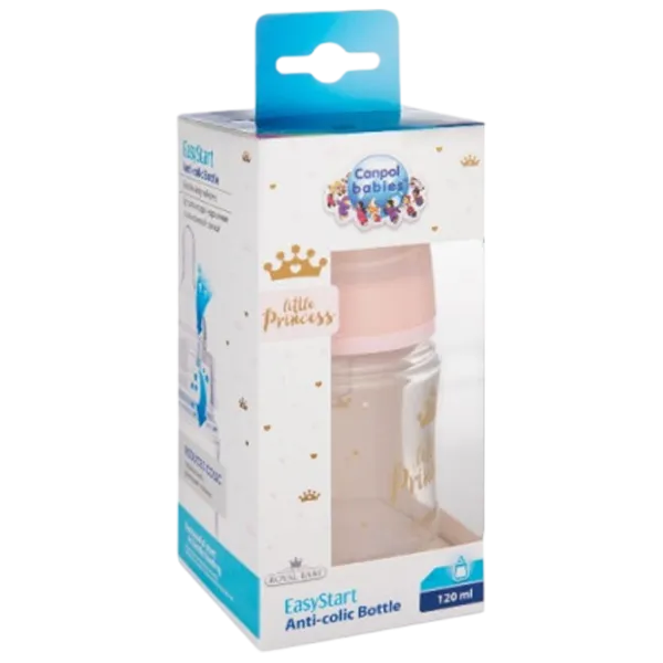 Biberon Canpol Easy Start Royal Baby Unisex / 0.12l / Multicolor photo 8