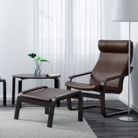 Fotoliu Ikea Poang Black Dark Brown photo 2
