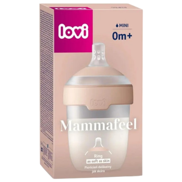 Бутылочка для кормления Lovi Mammafeel  Для девочек / 0.15л / Бежевый photo 7