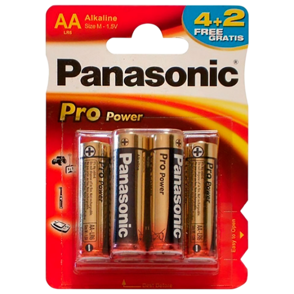 Батарейка Panasonic PRO Power LR6 1.5 В / 6 шт. photo 1