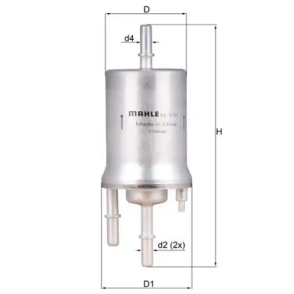 Filtru combustibil Mahle KL 572 7.9 mm photo 4 Filtru combustibil Mahle KL 572 7.9 mm photo 4