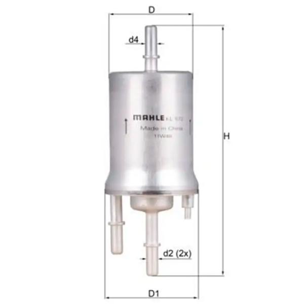 Filtru combustibil Mahle KL 572 7.9 mm photo 4 Filtru combustibil Mahle KL 572 7.9 mm photo 4