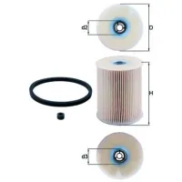 Filtru combustibil Mahle KX 231D 71.5 mm photo 5
