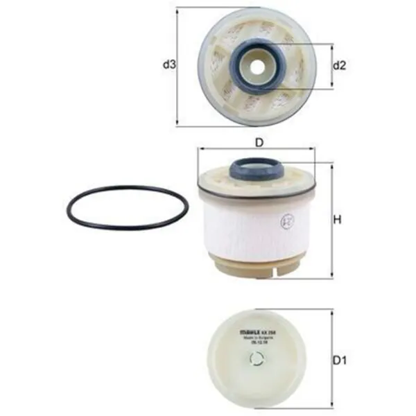 Топливный фильтр Mahle KX 268D 39 мм photo 4 Топливный фильтр Mahle KX 268D 39 мм photo 4