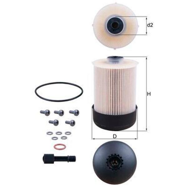Топливный фильтр Mahle KX 338/22D 89 мм photo 4