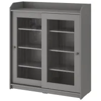 Dulap de bucătărie Ikea Hauga Gray / Sticlă
