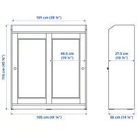 Dulap de bucătărie Ikea Hauga Gray / Sticlă photo 7