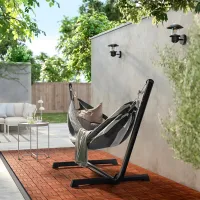 Hamac cu cadru Ikea Bockon/Hamnon 5671336 120 kg / Poliester / Antracit photo 4