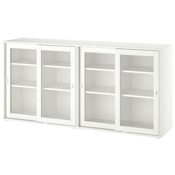Kухонный шкаф Ikea Vihals White / Стекло photo 1 Kухонный шкаф Ikea Vihals White / Стекло photo 1