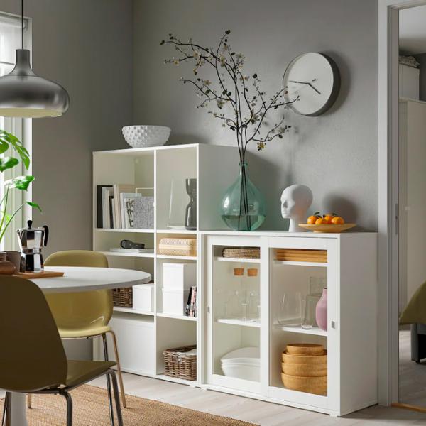 Dulap de bucătărie Ikea Vihals White / Sticlă photo 3 Dulap de bucătărie Ikea Vihals White / Sticlă photo 3