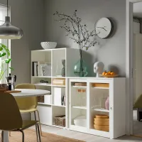 Kухонный шкаф Ikea Vihals White / Стекло photo 3
