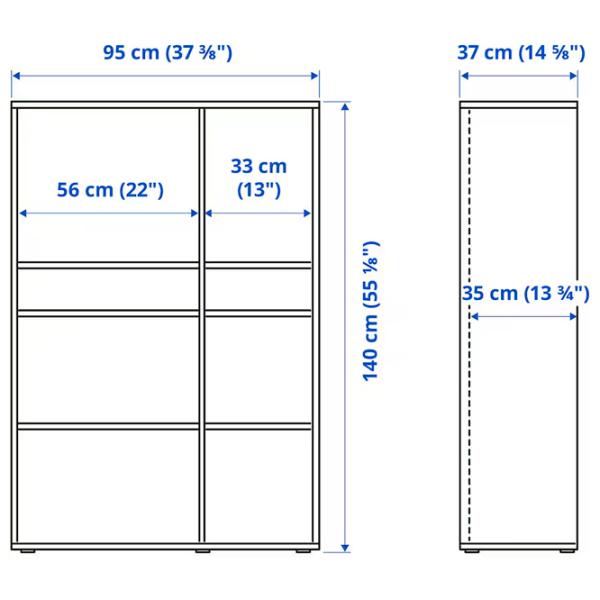 Dulap de bucătărie Ikea Vihals White / Sticlă photo 5 Dulap de bucătărie Ikea Vihals White / Sticlă photo 5