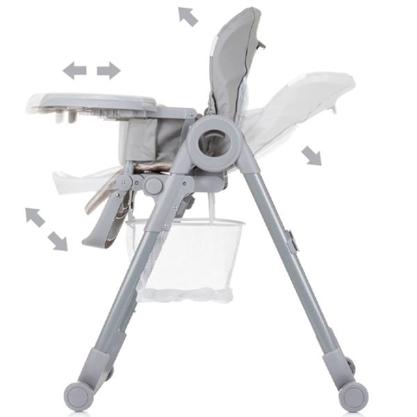 Scaun de masă Chipolino Master Chef (STHMC02401GY) / 6 luni / Gray  photo 6