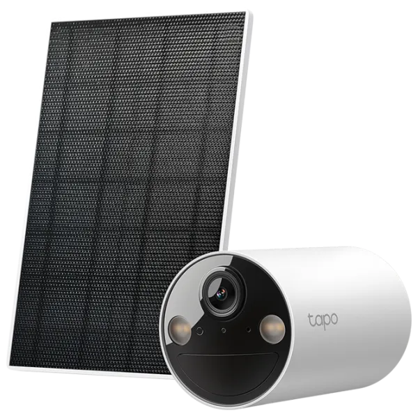 Set camera de supraveghere TP-Link TAPO C410 Kit + Panel Solar Fără fir/ White photo 1