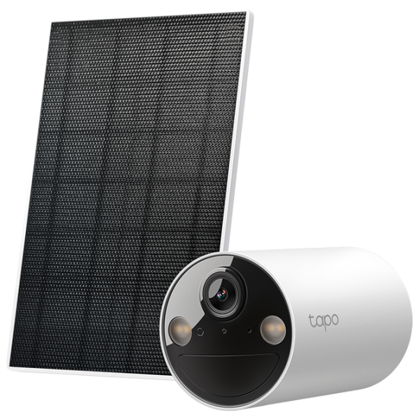 Set camera de supraveghere TP-Link TAPO C410 Kit + Panel Solar Fără fir/ White photo 1