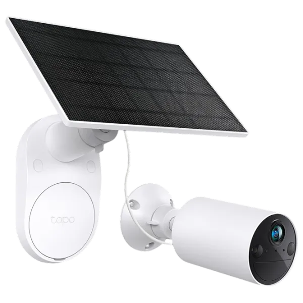 Set camera de supraveghere TP-Link TAPO C410 Kit + Panel Solar Fără fir/ White photo 2