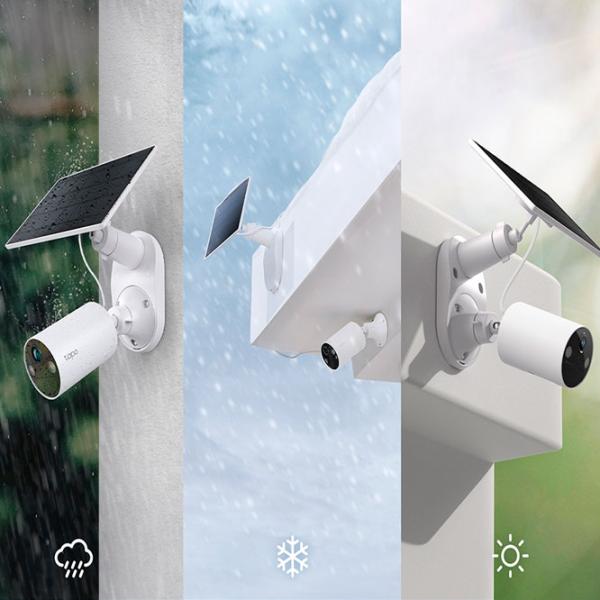 Set camera de supraveghere TP-Link TAPO C410 Kit + Panel Solar Fără fir/ White photo 9