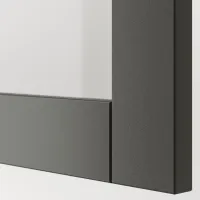 Dulap de bucătărie Ikea Besta Dark Gray / Sticlă photo 3