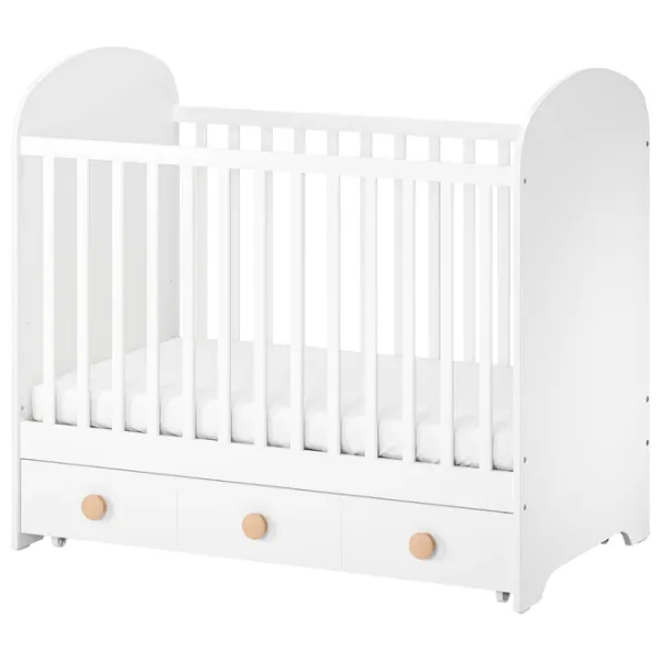 Pat pentru copii Ikea Gonatt 0 luni - 3 ani / White photo 1