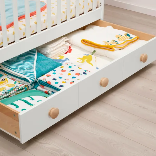 Pat pentru copii Ikea Gonatt 0 luni - 3 ani / White photo 3