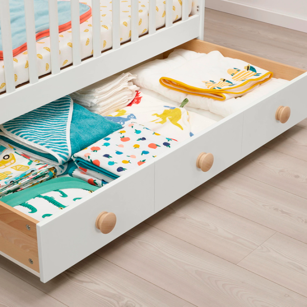 Pat pentru copii Ikea Gonatt 0 luni - 3 ani / White photo 3