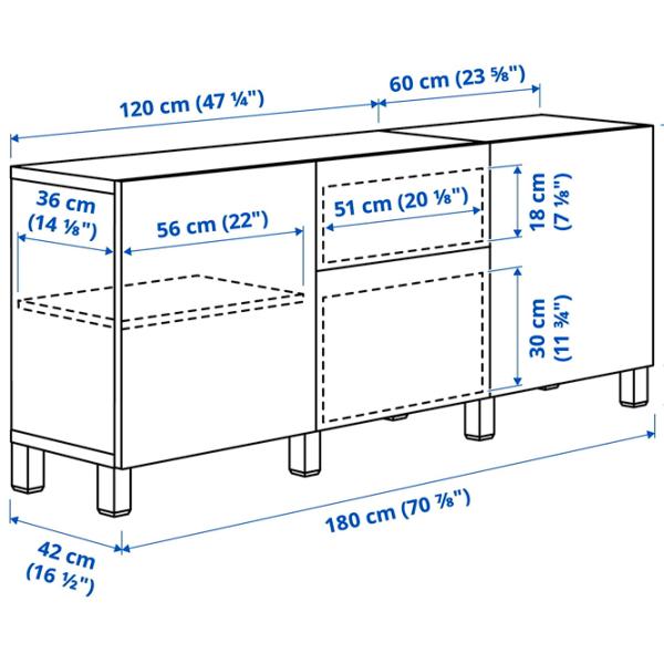Dulap de bucătărie Ikea Besta Dark Gray / Sticlă photo 7 Dulap de bucătărie Ikea Besta Dark Gray / Sticlă photo 7