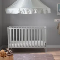 Детская кровать Ikea Sundvik 0 месяцев - 3 года / Серый photo 3