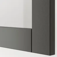 Kухонный шкаф Ikea Besta/Lappviken/Sindvik Тёмно-серый / Стекло photo 4