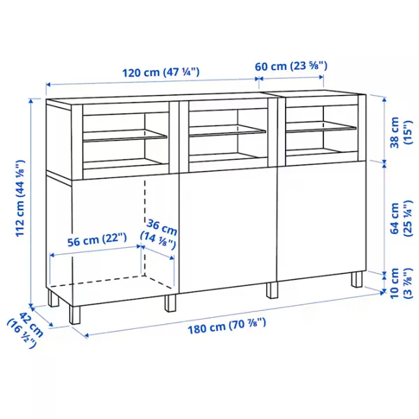 Kухонный шкаф Ikea Besta/Lappviken/Sindvik Тёмно-серый / Стекло photo 6 Kухонный шкаф Ikea Besta/Lappviken/Sindvik Тёмно-серый / Стекло photo 6
