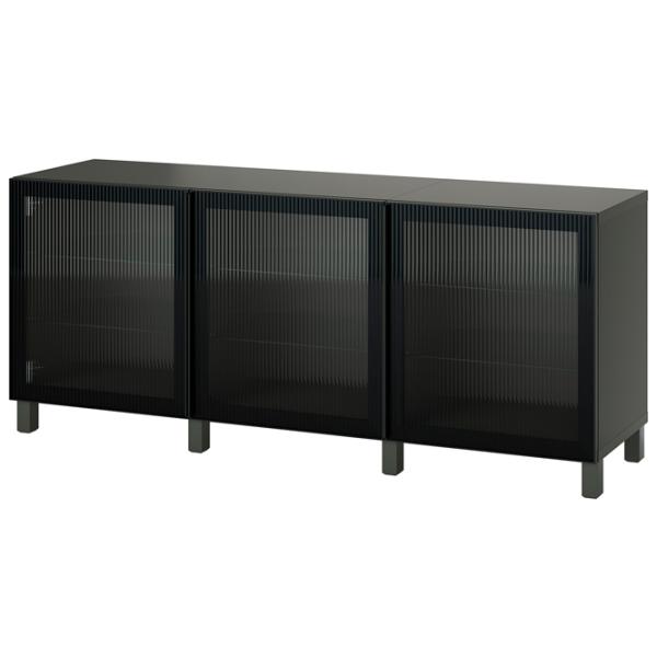 Dulap de bucătărie Ikea Besta Black / Sticlă photo 1 Dulap de bucătărie Ikea Besta Black / Sticlă photo 1