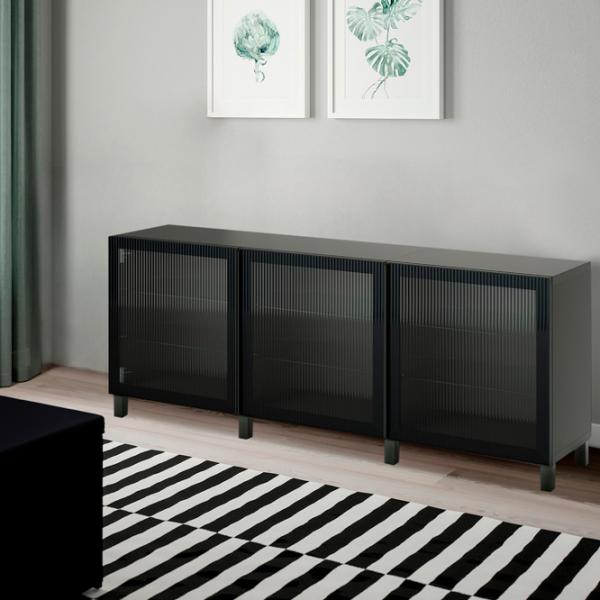 Dulap de bucătărie Ikea Besta Black / Sticlă photo 2 Dulap de bucătărie Ikea Besta Black / Sticlă photo 2