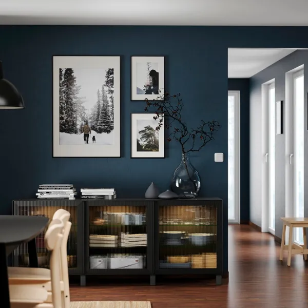 Dulap de bucătărie Ikea Besta Black / Sticlă photo 5 Dulap de bucătărie Ikea Besta Black / Sticlă photo 5