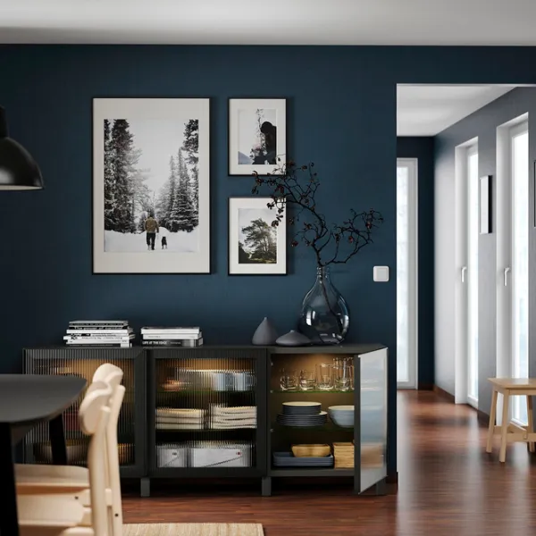 Dulap de bucătărie Ikea Besta Black / Sticlă photo 6 Dulap de bucătărie Ikea Besta Black / Sticlă photo 6
