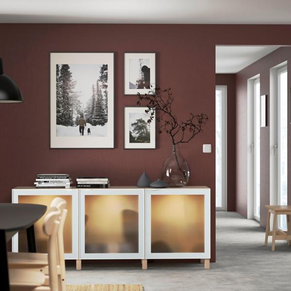 Kухонный шкаф Ikea Besta/Glassvik/Stubbarp Светло-зеленый / Стекло photo 3 Kухонный шкаф Ikea Besta/Glassvik/Stubbarp Светло-зеленый / Стекло photo 3