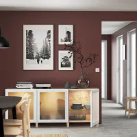 Kухонный шкаф Ikea Besta/Glassvik/Stubbarp Светло-зеленый / Стекло photo 4
