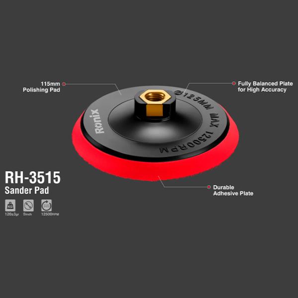 Держатель абразивного диска Ronix RH-3515 для шлифовки photo 2