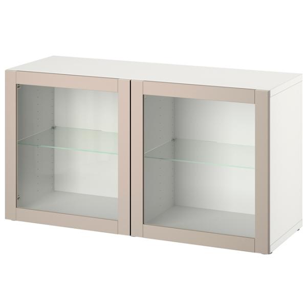 Kухонный шкаф Ikea Besta/Sindvik Бежевый / Стекло photo 1 Kухонный шкаф Ikea Besta/Sindvik Бежевый / Стекло photo 1