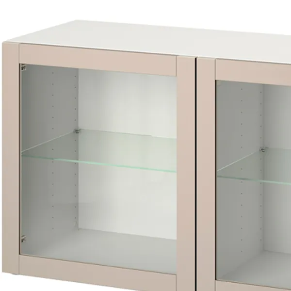 Kухонный шкаф Ikea Besta/Sindvik Бежевый / Стекло photo 3 Kухонный шкаф Ikea Besta/Sindvik Бежевый / Стекло photo 3