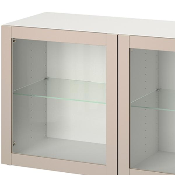 Kухонный шкаф Ikea Besta/Sindvik Бежевый / Стекло photo 3 Kухонный шкаф Ikea Besta/Sindvik Бежевый / Стекло photo 3
