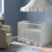 Детская кровать Ikea Smagora 0 месяцев - 3 года / Белый photo 4