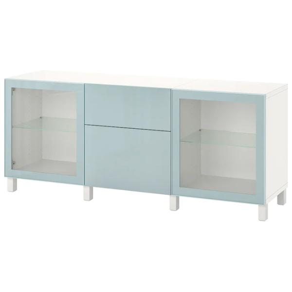 Kухонный шкаф Ikea Besta/Selsviken/Stubbarp Синий / Стекло photo 1 Kухонный шкаф Ikea Besta/Selsviken/Stubbarp Синий / Стекло photo 1