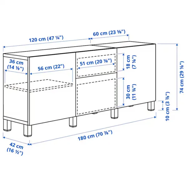 Kухонный шкаф Ikea Besta/Selsviken/Stubbarp Синий / Стекло photo 7 Kухонный шкаф Ikea Besta/Selsviken/Stubbarp Синий / Стекло photo 7