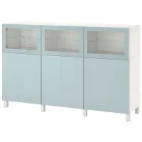 Dulap de bucătărie Ikea Besta Blue / Sticlă