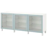 Dulap de bucătărie Ikea Besta Blue / Sticlă