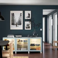 Dulap de bucătărie Ikea Besta Blue / Sticlă photo 2