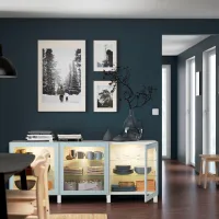 Dulap de bucătărie Ikea Besta Blue / Sticlă photo 5