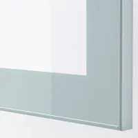 Kухонный шкаф Ikea Besta Синий / Стекло photo 3