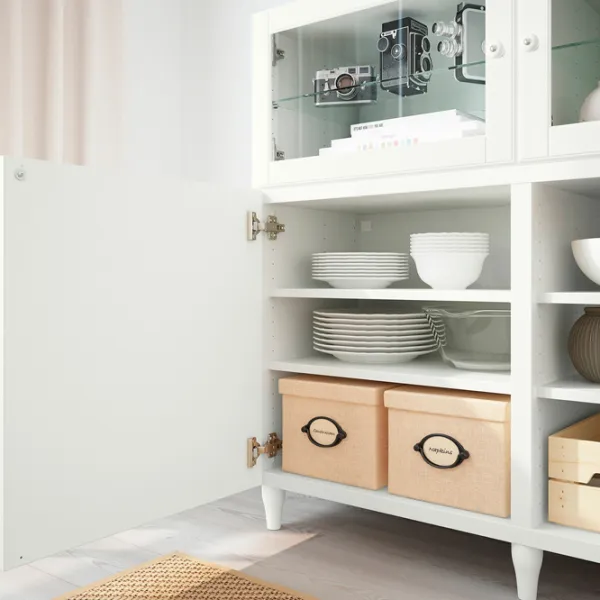 Kухонный шкаф Ikea Besta/Smeviken/Kabbarp White / Стекло photo 3