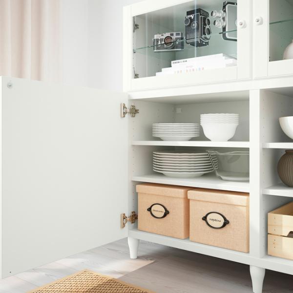 Kухонный шкаф Ikea Besta/Smeviken/Kabbarp White / Стекло photo 3