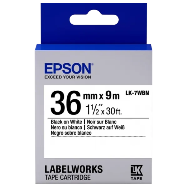 Картридж Epson LK7WBN Черно-белый/ /  photo 1